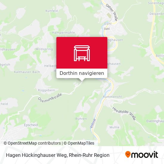 Hagen Hückinghauser Weg Karte