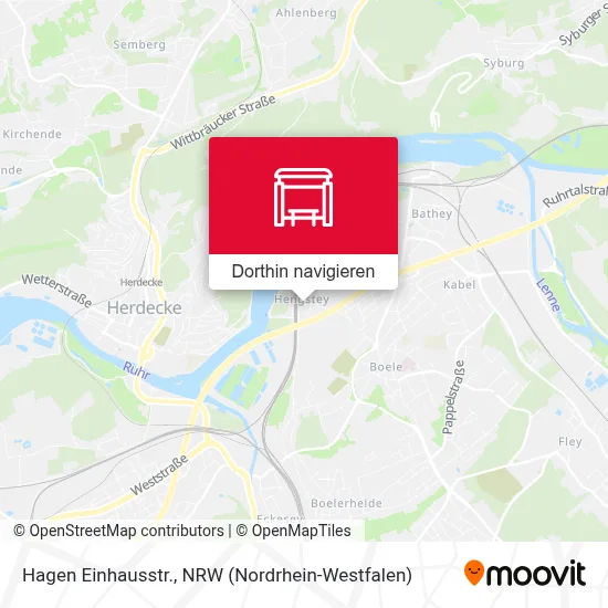 Hagen Einhausstr. Karte