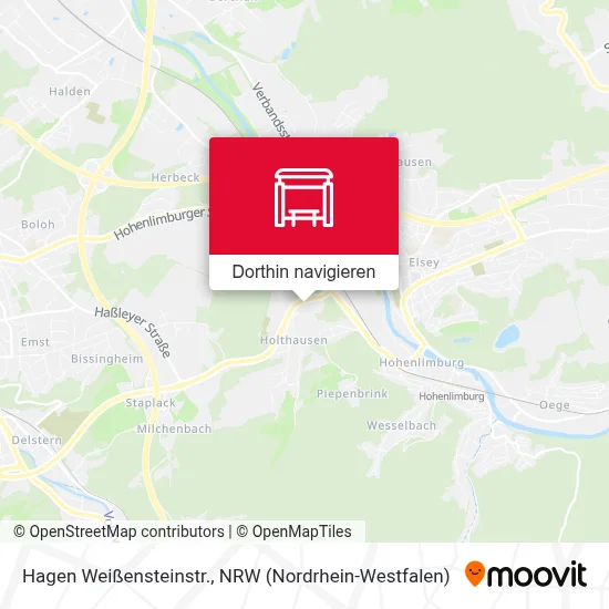 Hagen Weißensteinstr. Karte