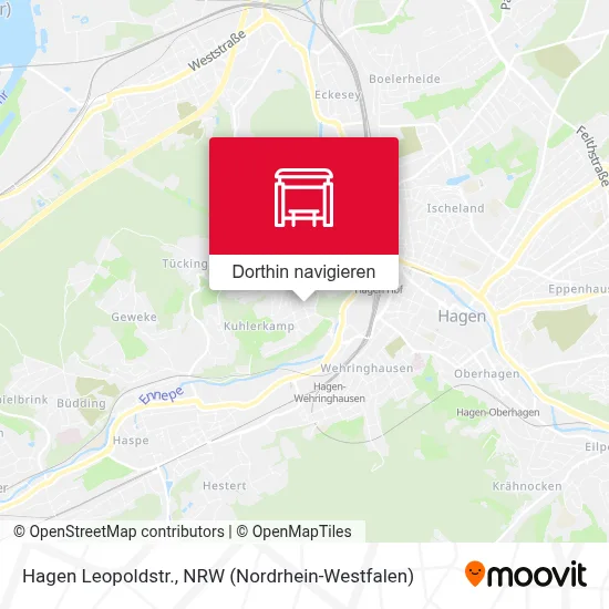 Hagen Leopoldstr. Karte