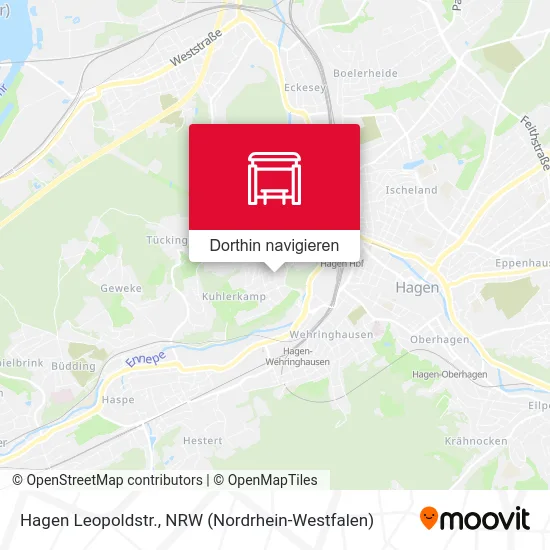 Hagen Leopoldstr. Karte