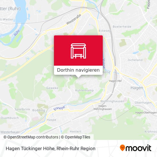 Hagen Tückinger Höhe Karte