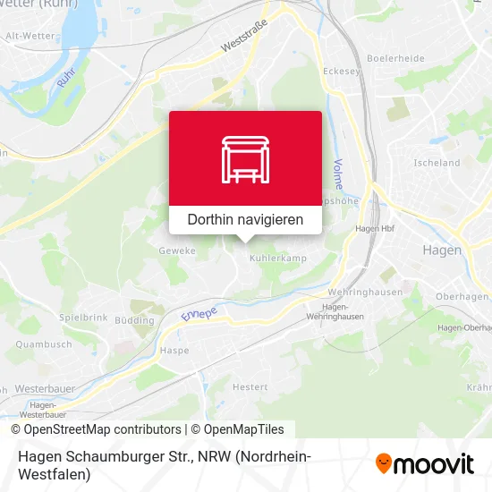 Hagen Schaumburger Str. Karte