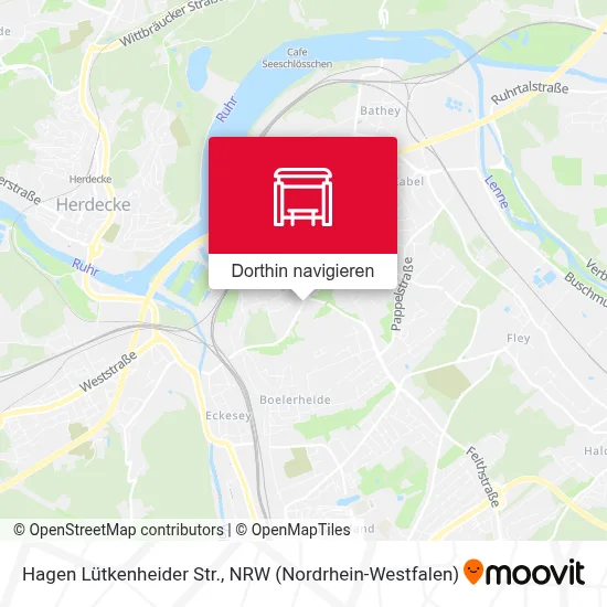 Hagen Lütkenheider Str. Karte