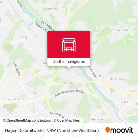 Hagen Dolomitwerke Karte