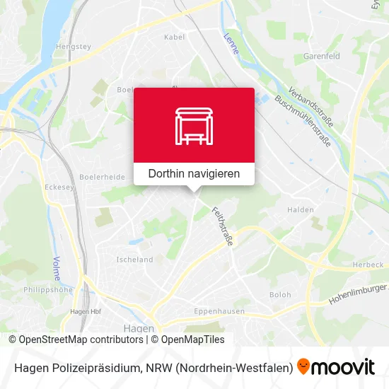 Hagen Polizeipräsidium Karte