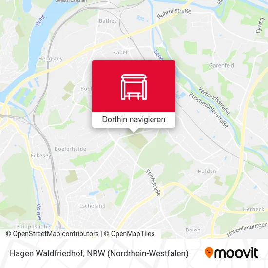 Hagen Waldfriedhof Karte