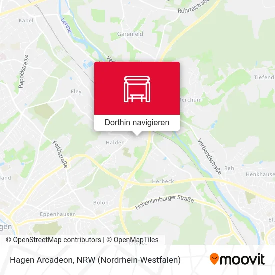 Hagen Arcadeon Karte