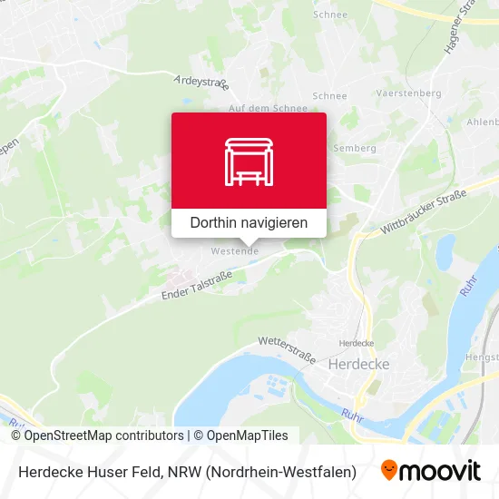 Herdecke Huser Feld Karte