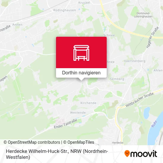 Herdecke Wilhelm-Huck-Str. Karte