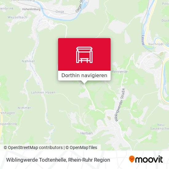 Wiblingwerde Todtenhelle Karte