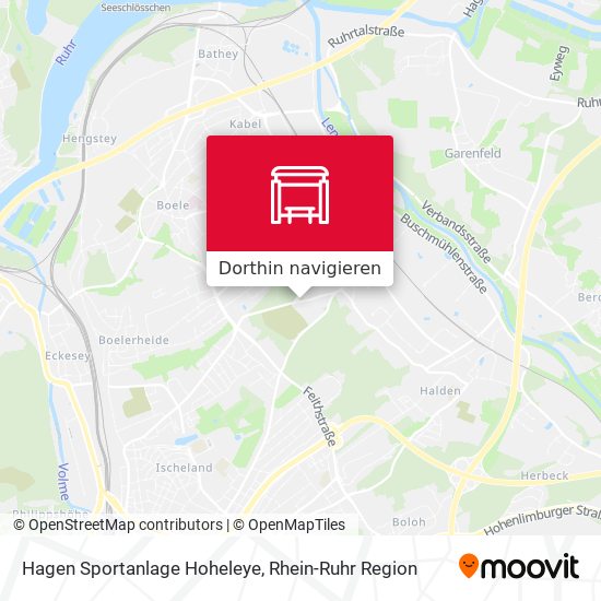 Hagen Sportanlage Hoheleye Karte