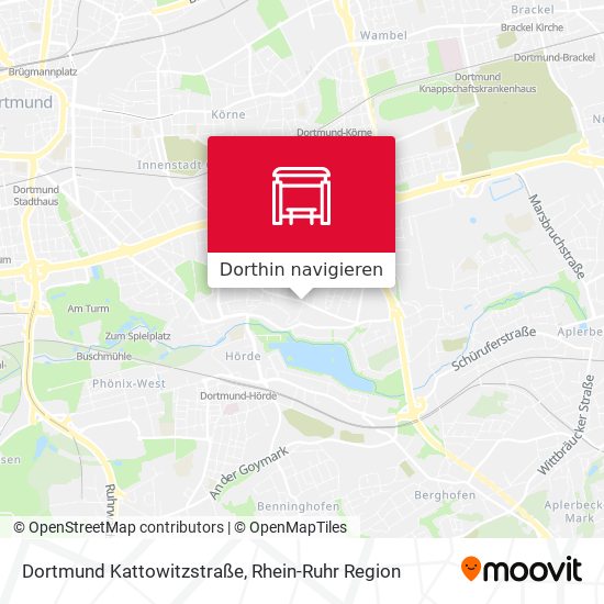 Dortmund Kattowitzstraße Karte