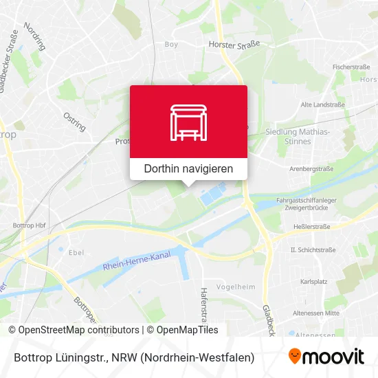 Bottrop Lüningstr. Karte