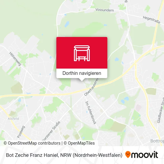 Bot Zeche Franz Haniel Karte