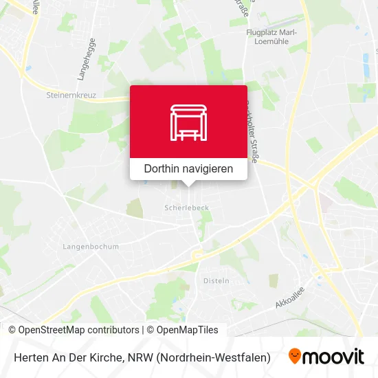 Herten An Der Kirche Karte