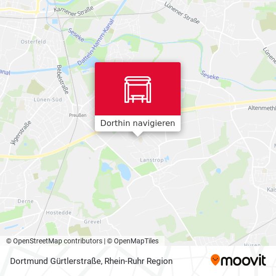 Dortmund Gürtlerstraße Karte