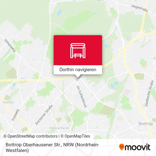 Bottrop Oberhausener Str. Karte