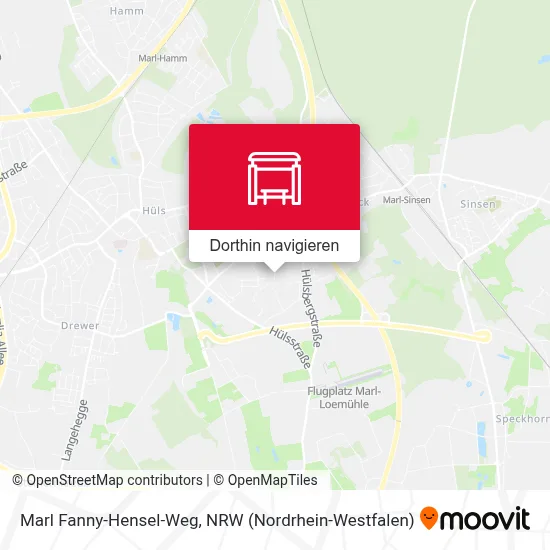 Marl Fanny-Hensel-Weg Karte