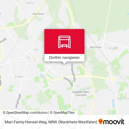 Marl Fanny-Hensel-Weg Karte