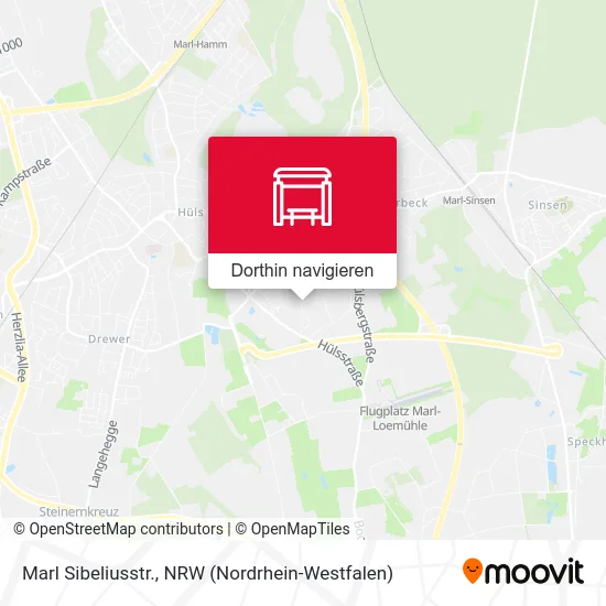 Marl Sibeliusstr. Karte