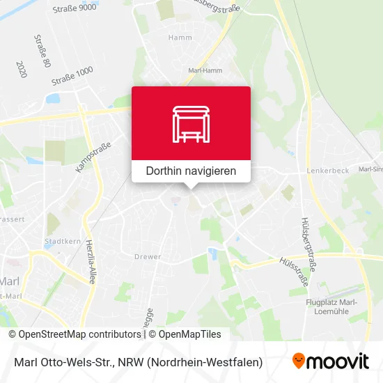 Marl Otto-Wels-Str. Karte