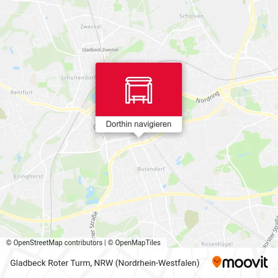 Gladbeck Roter Turm Karte