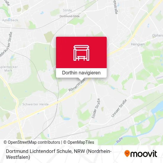 Dortmund Lichtendorf Schule Karte