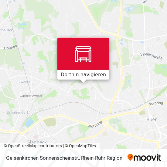 Gelsenkirchen Sonnenscheinstr. Karte