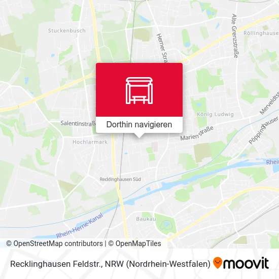 Recklinghausen Feldstr. Karte
