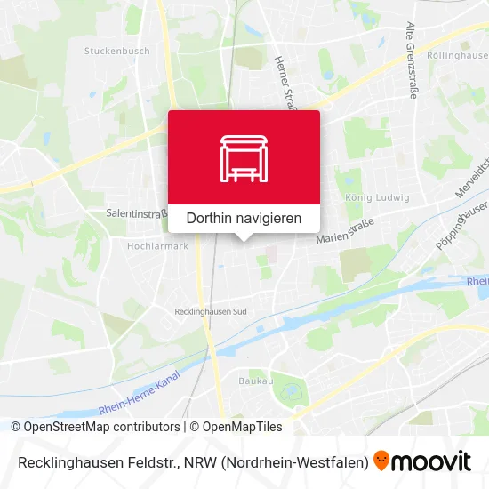 Recklinghausen Feldstr. Karte