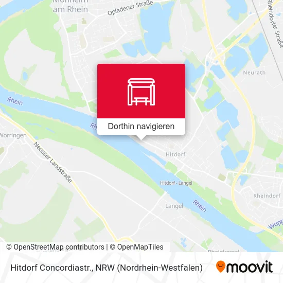 Hitdorf Concordiastr. Karte