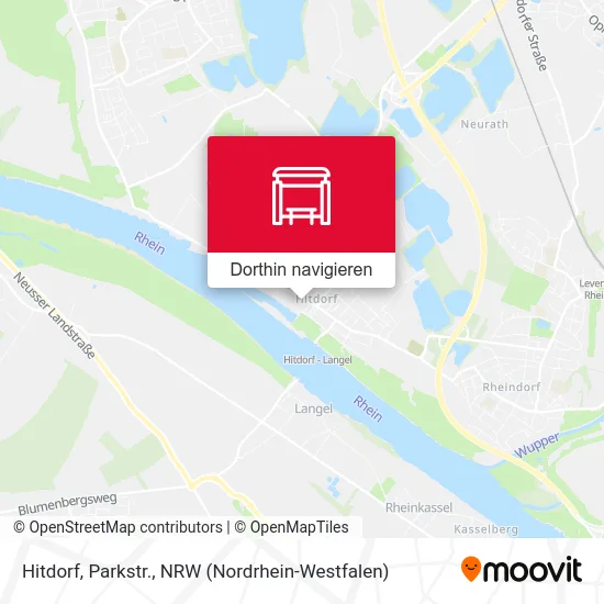 Hitdorf, Parkstr. Karte