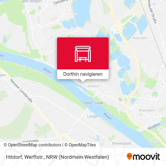 Hitdorf, Werftstr. Karte