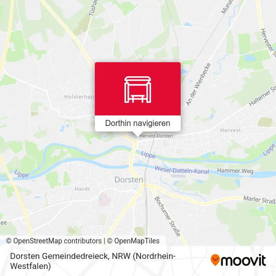 Dorsten Gemeindedreieck Karte