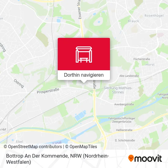Bottrop An Der Kommende Karte