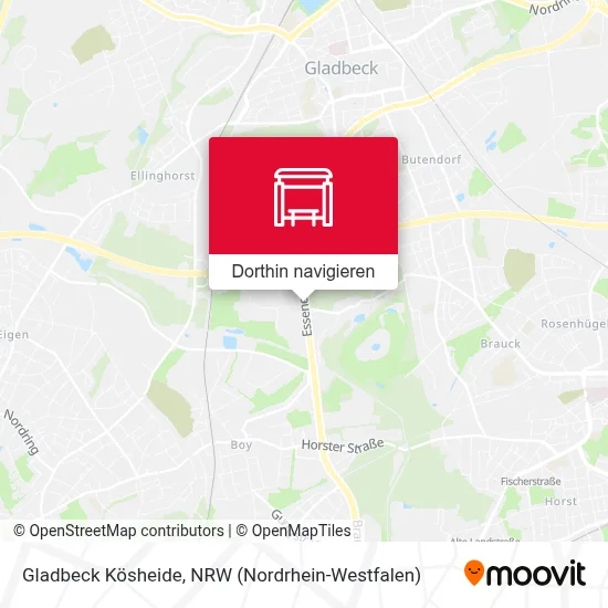 Gladbeck Kösheide Karte