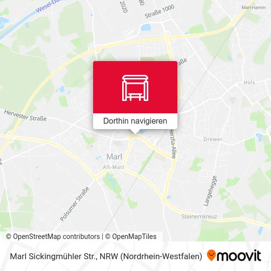 Marl Sickingmühler Str. Karte