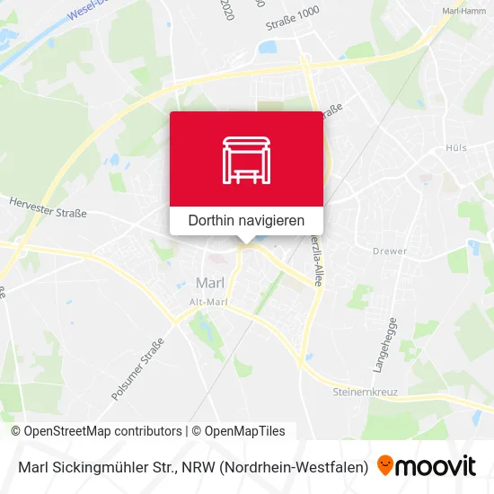 Marl Sickingmühler Str. Karte