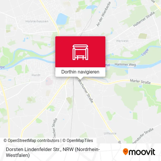 Dorsten Lindenfelder Str. Karte