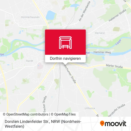 Dorsten Lindenfelder Str. Karte