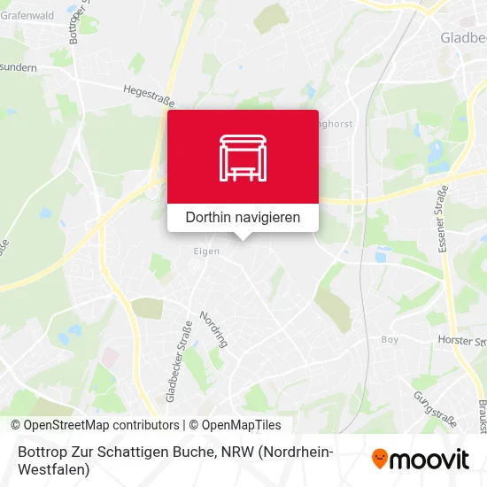 Bottrop Zur Schattigen Buche Karte