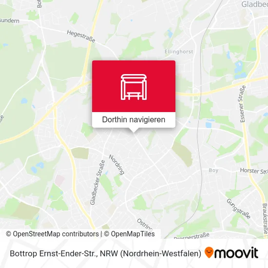 Bottrop Ernst-Ender-Str. Karte
