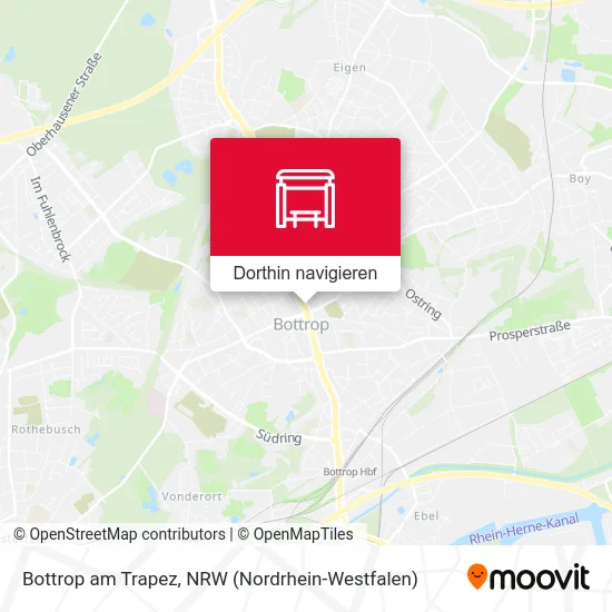 Bottrop am Trapez Karte