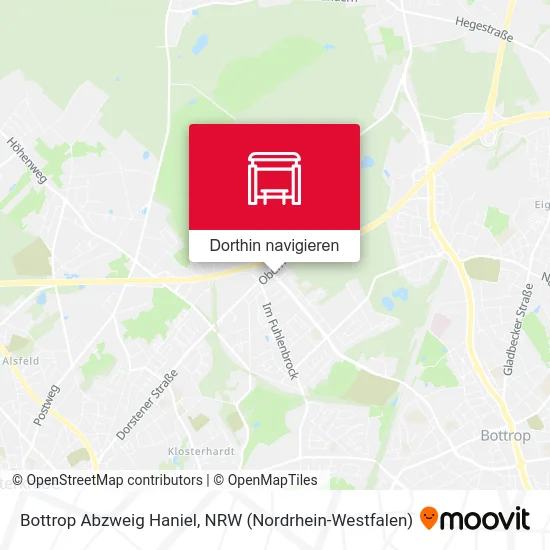 Bottrop Abzweig Haniel Karte