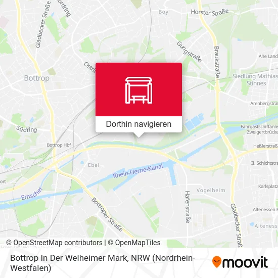 Bottrop In Der Welheimer Mark Karte