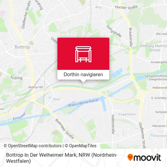 Bottrop In Der Welheimer Mark Karte