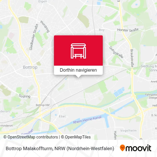 Bottrop Malakoffturm Karte
