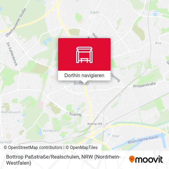 Bottrop Paßstraße/Realschulen Karte