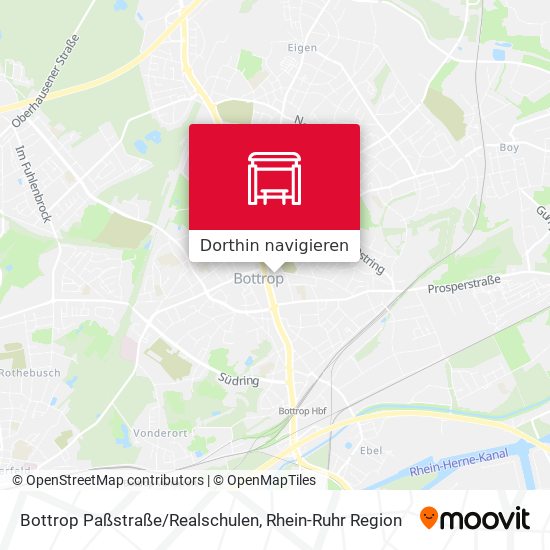 Bottrop Paßstraße/Realschulen Karte